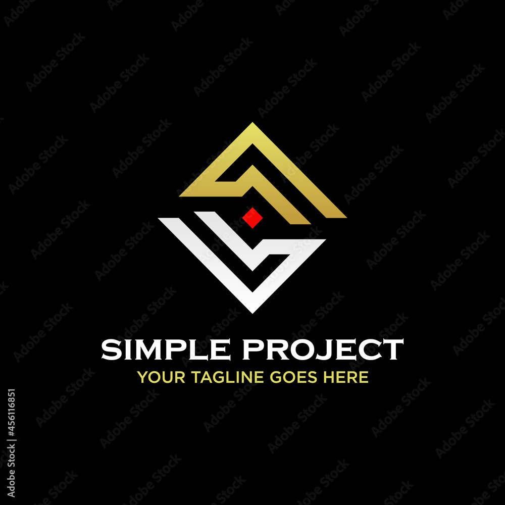 Poster letter or word s font in line rectangular and flip image graphic icon logo design abstract concept v
