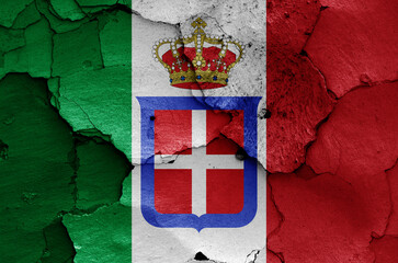 historical Kingdom of Italy flag in WW2