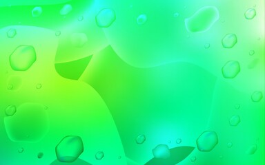 Light Green vector template with abstract circles.