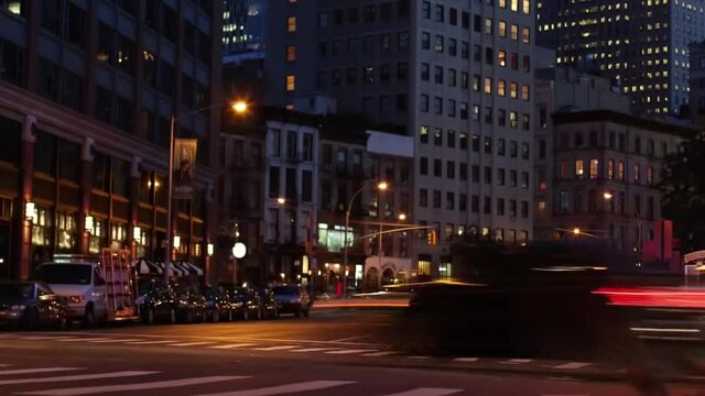 Timelapse of busy Times Square as the night time.Time lapse video of people and traffic on the busy road in night time.Multiple scenes time lapse footage of people, life, traffic.