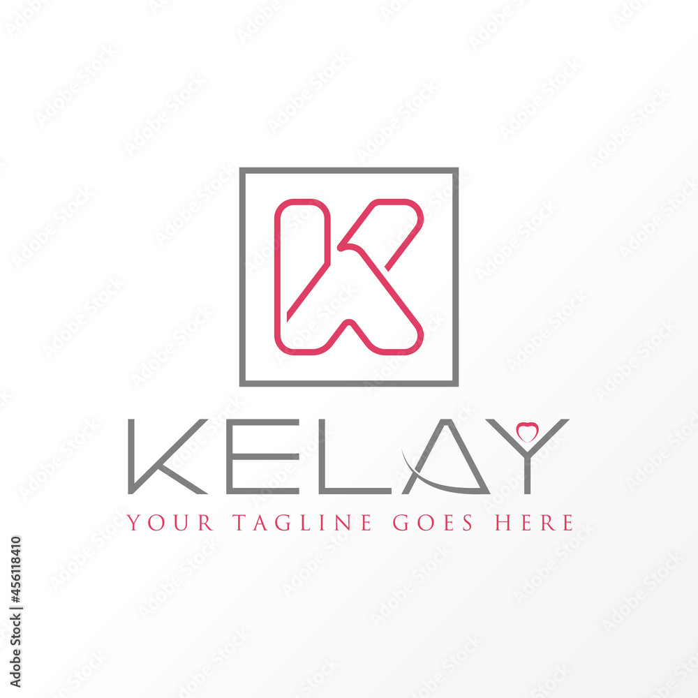 Poster simple letter or word k line font with triangle image graphic icon logo design abstract concept vect
