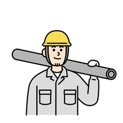 現場作業員と作業車のイラスト Architecture Wall Mural Architectu Keigraphic 現場作業員と作業車のイラスト Architecture Wall Mural Architectu Keigraphic