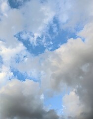 blue sky with clouds
