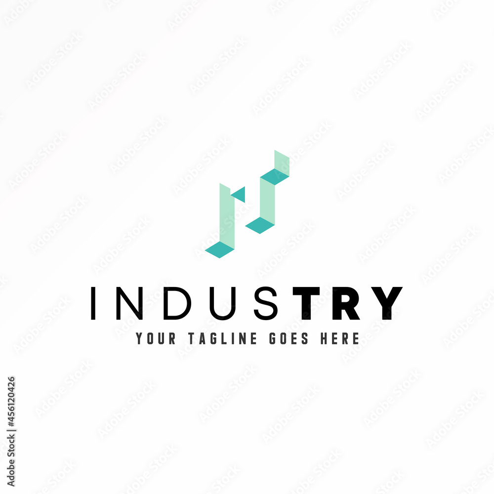Poster Letter or word IT sans serif font in simple 3D image graphic icon logo design abstract concept vector stock. Can be used as a symbol related to initial.