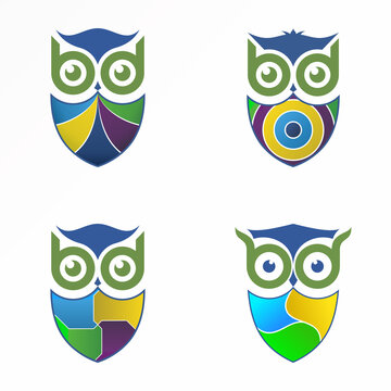 Letter or word BB in Owl face image graphic icon logo design abstract concept vector stock. Can be used as a symbol related to animal or animal