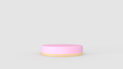 Podium and wall scene abstract background. 3D illustration, 3D rendering