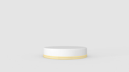 Background rendering with podium and wall scene abstract background. 3D illustration, 3D rendering	