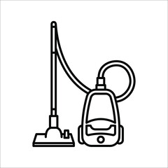vector black cleaner icon. vector illustration on white background. eps 10