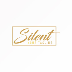 letter or word SILENT latin font image graphic icon logo design abstract concept vector stock. Can be used as a symbol related to word or typhograpy