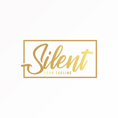 letter or word SILENT latin font image graphic icon logo design abstract concept vector stock. Can be used as a symbol related to word or typhograpy