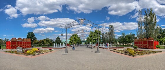 Fototapeta premium Alexander Suvorov square in Tiraspol, Transnistria