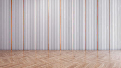 Empty room with Wall Background. 3D illustration, 3D rendering	
