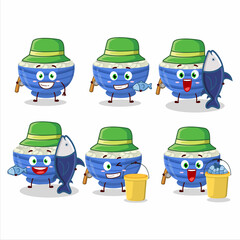 A fisherman navy beans cartoon picture catch a big fish