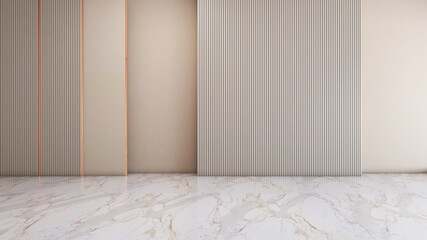 Empty room with Wall Background. 3D illustration, 3D rendering