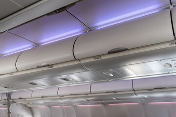 Inside view of an airplane 