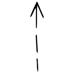Vector icon, hand-drawn arrow, doodle.