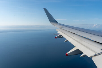 Fototapeta premium Incredible view from a airplane window 