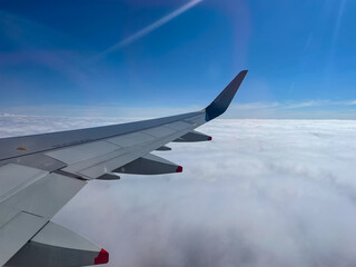 Fototapeta premium Incredible view from a airplane window 