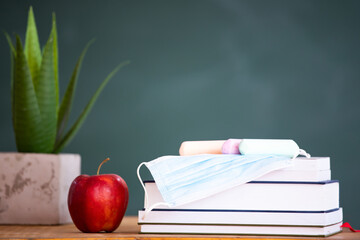 COVID-19 prevention while going back to school and new normal concept.