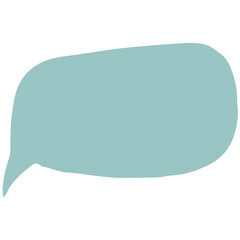 Vector blank template for text, doodle. An empty cloud for dialogs.