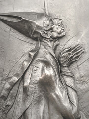 Bas-relief of an pope