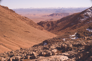 Fototapeta na wymiar モロッコ ティネリール近郊トドラ渓谷の絶景