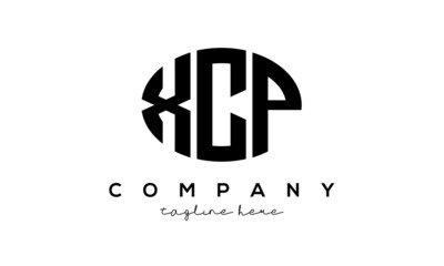 XCP three Letters creative circle logo design