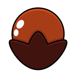 clove mascot simple cartoon vector illustration