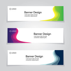 Seamless Template Banner Abstract Pastel Vector Design Background