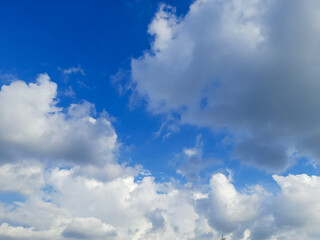 Blue sky with clouds - natural background