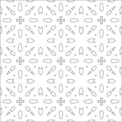 floral pattern background.Repeating geometric tiles from striped elements. Black pattern. 