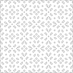 floral pattern background.Repeating geometric tiles from striped elements. Black pattern. 