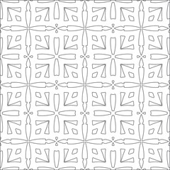 floral pattern background.Repeating geometric tiles from striped elements.  Black pattern. 
