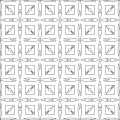 floral pattern background.Repeating geometric tiles from striped elements.  Black pattern. 
