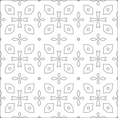 floral pattern background.Repeating geometric tiles from striped elements.  Black pattern. 
