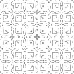 floral pattern background.Repeating geometric tiles from striped elements.  Black pattern. 
