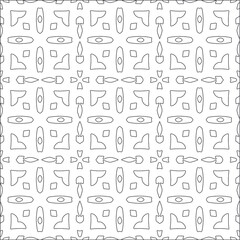 floral pattern background.Repeating geometric tiles from striped elements.  Black pattern. 
