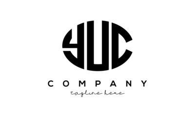 YUC three Letters creative circle logo design