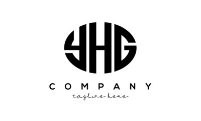 YHG three Letters creative circle logo design