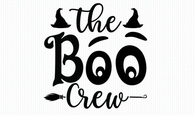 the boo crew Halloween t shirt design 