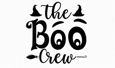 Fotobehang the boo crew Halloween t shirt design  © MD