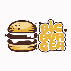 Burgers fresh and tasty design premium logo