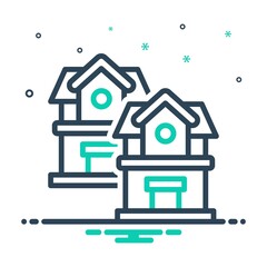 Mix icon for houses