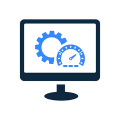 Website, web, performance icon. Simple vector design.