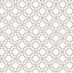 Fototapeta premium Seamless round geometric pattern vector