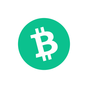 Bitcoin Cash icon isolated on white background. BCH crypto currency vector.
