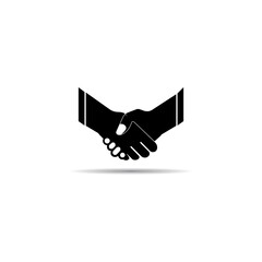 Hand shake logo