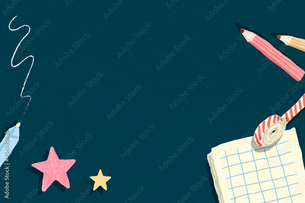 Poster blank notebook frame background vector