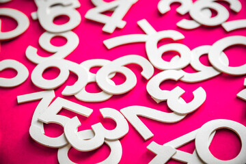 Mathematics background made with solid numbers