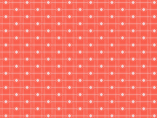 Endless Diamond Square Pattern Background In Orange And White Color.